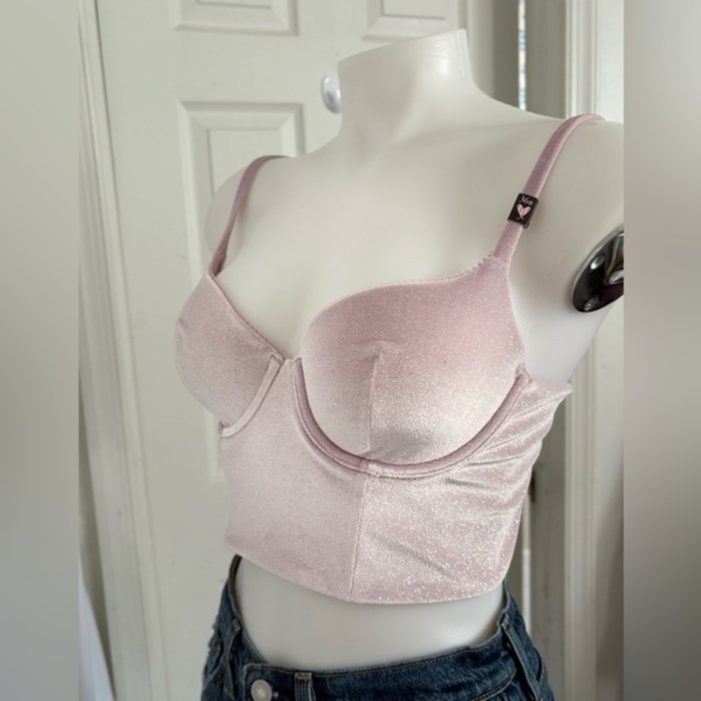 Victoria's Secret Light Pink Velvet Bralette